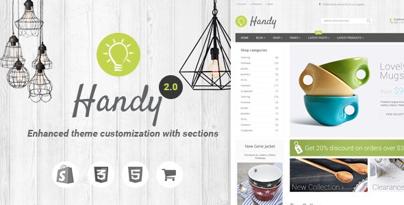 Modelo de shopify Handy Handmade Shop