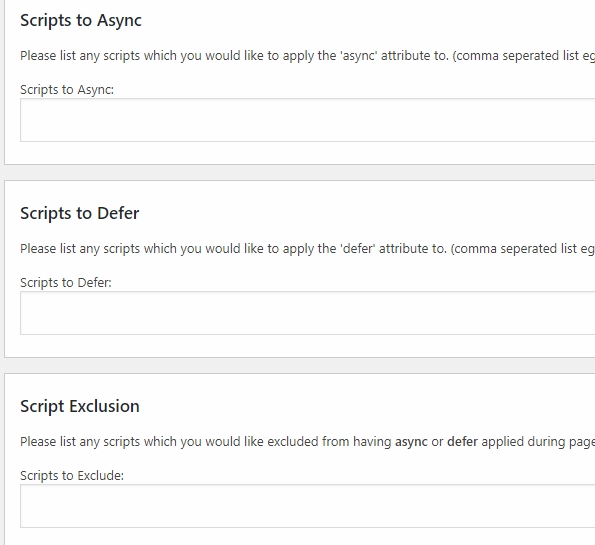 Async javascript exclude