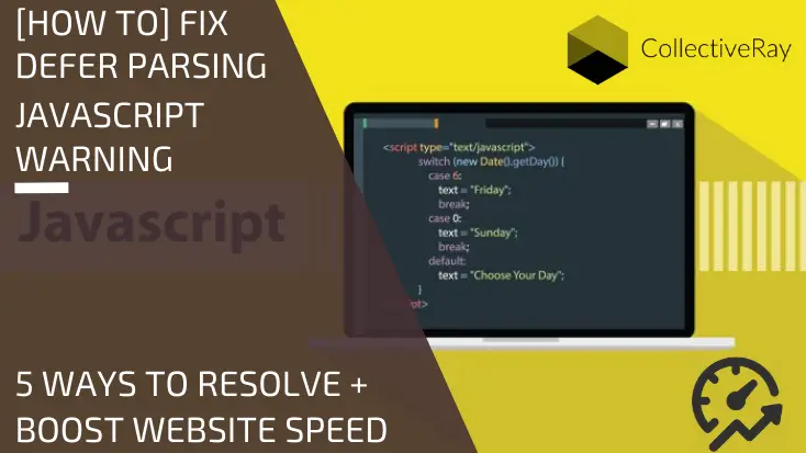 [How To] Fix Defer Parsing of Javascript Warning in WordPress