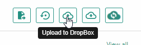 ladda upp säkerhetskopior till dropbox