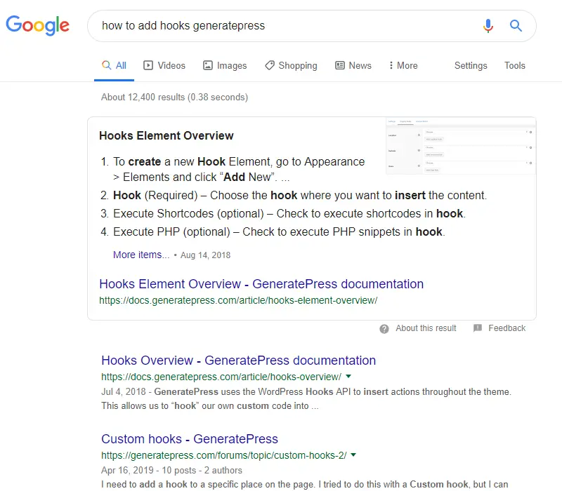 google zoeken gp doc
