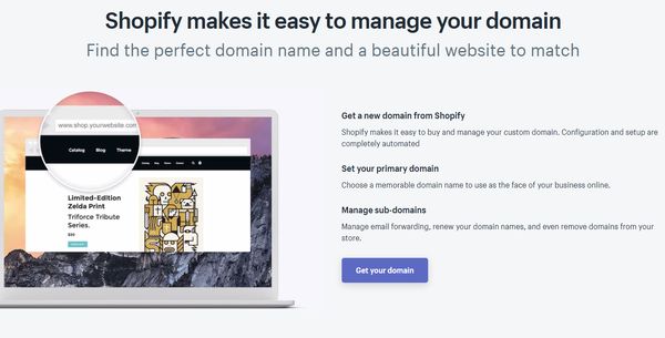 Posso usare il mio nome di dominio con Shopify