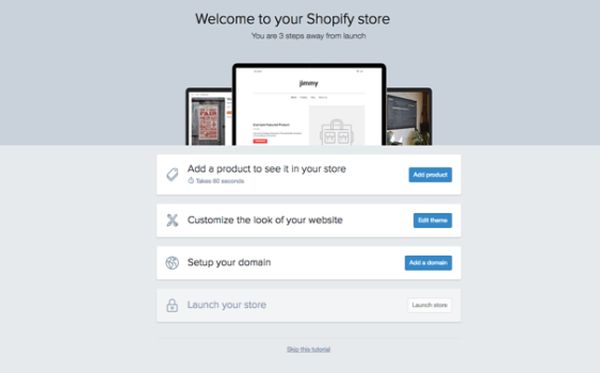 Como configurar uma loja online com Shopify