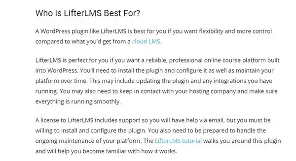 Testimonials for LifterLMS