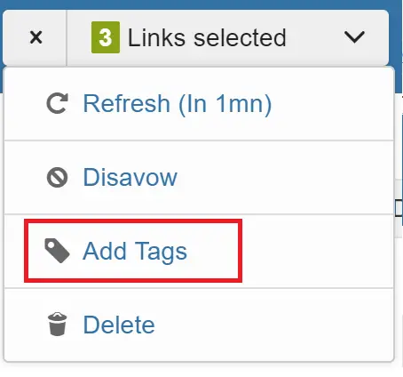 add link tags