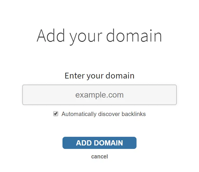 add your domain