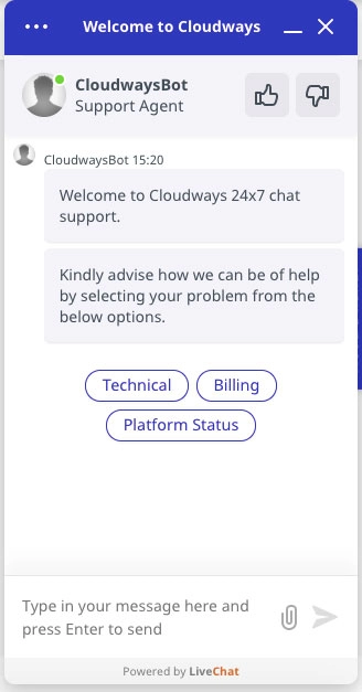 support live chat