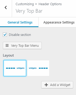 very top bar