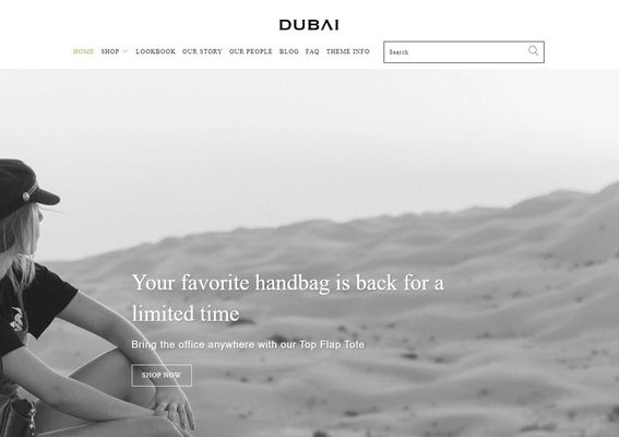 Dubái - tema premium de shopify