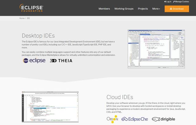 Eclipse - offline IDE and web design tool