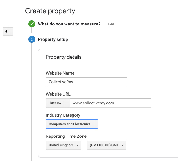 Google Analytics-property