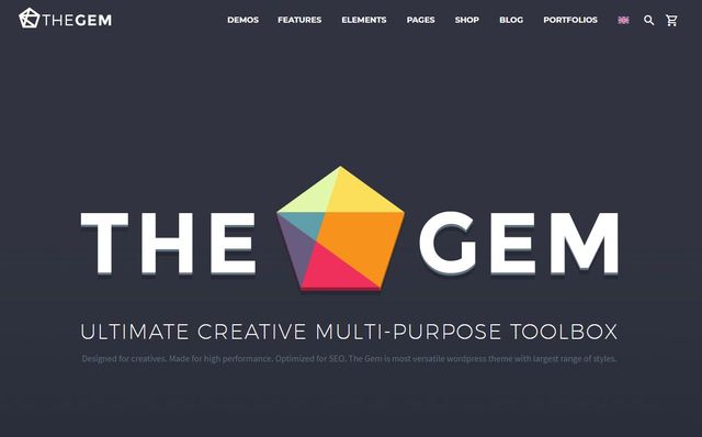 TheGem - multifunktionelt forretningstema