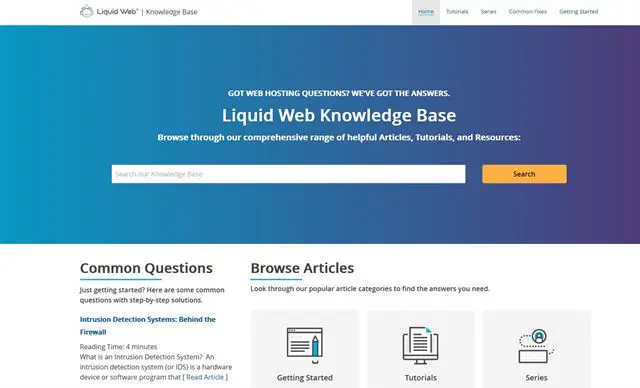 Liquid Web hosting -palvelun lausunto