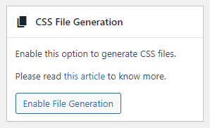 generering av css-filer