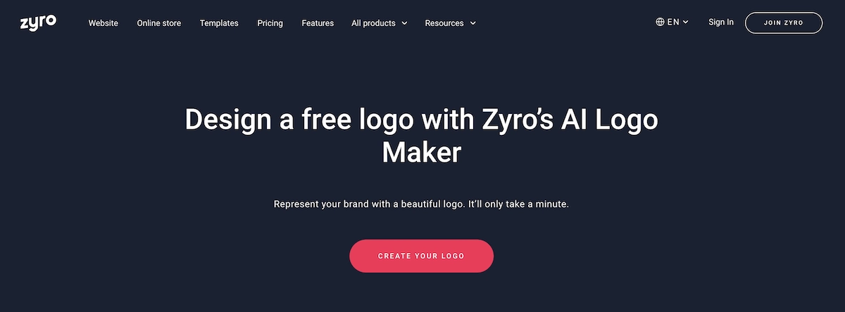 Créateur de logo Zyro www.zyro.com/logo-maker