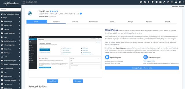 Installera WordPress på din värdplan