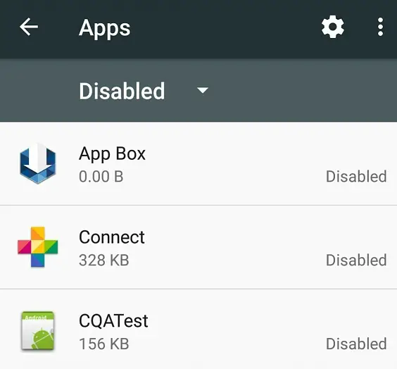 Como o aplicativo CQATest foi parar no meu dispositivo