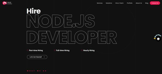 Mindinventory - contratar desarrollador de node.js