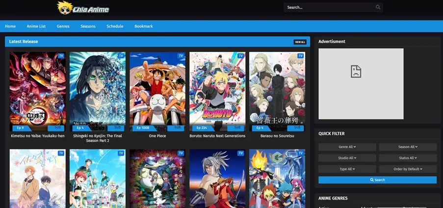 oglądaj wysokiej jakości darmowe anime na chia-anime