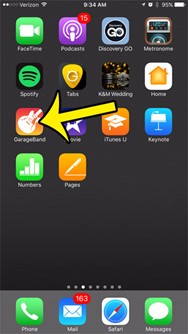 Öppna GarageBand-appen