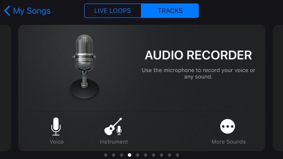 Find the audio recorder