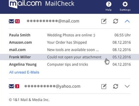 Mail - E-Mail-Dienst ohne telefonische Bestätigung
