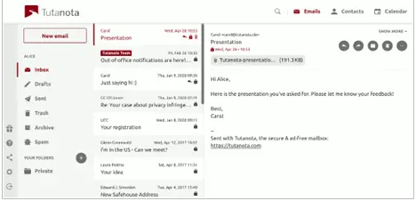 Sichere E-Mail: Tutanota kostenlose verschlüsselte E-Mail - ohne Überprüfung der Telefonnummer