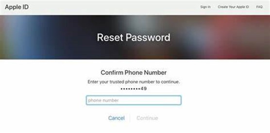 Zurücksetzen Apple ID-Passwort