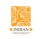 Indisk restaurang logotyp design