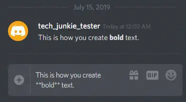 Creating Bold Text