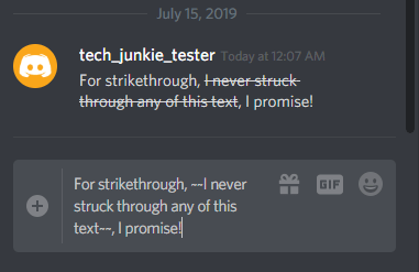 Creating Strikethrough Text