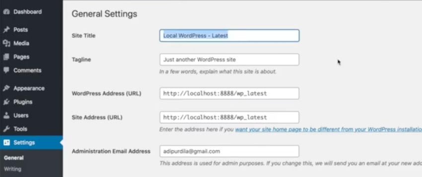 Comment changer le titre du site dans WordPress