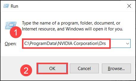 Dateien der NVIDIA-Systemsteuerung neu erstellen