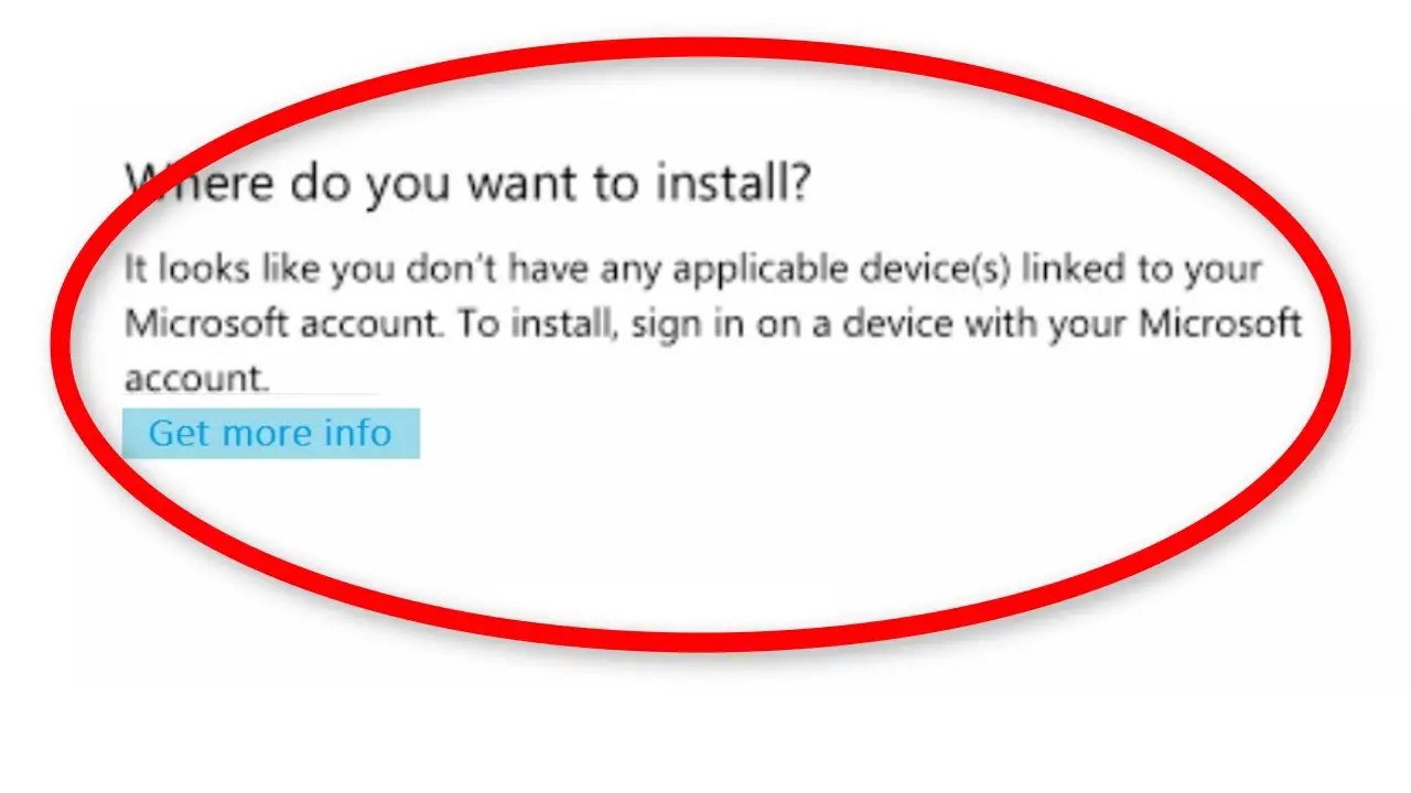 il semble que vous n'ayez aucun appareil applicable lié à votre compte Microsoft
