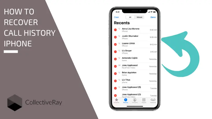 How to recover call history iphone if you deleted it