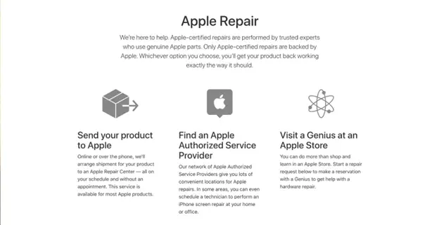 Apple peut réparer vos AirPods