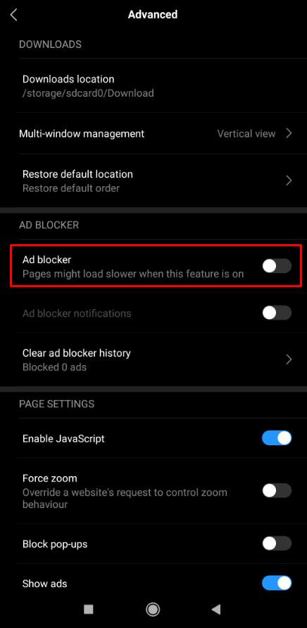 Cómo bloquear anuncios emergentes en Chrome para Android2