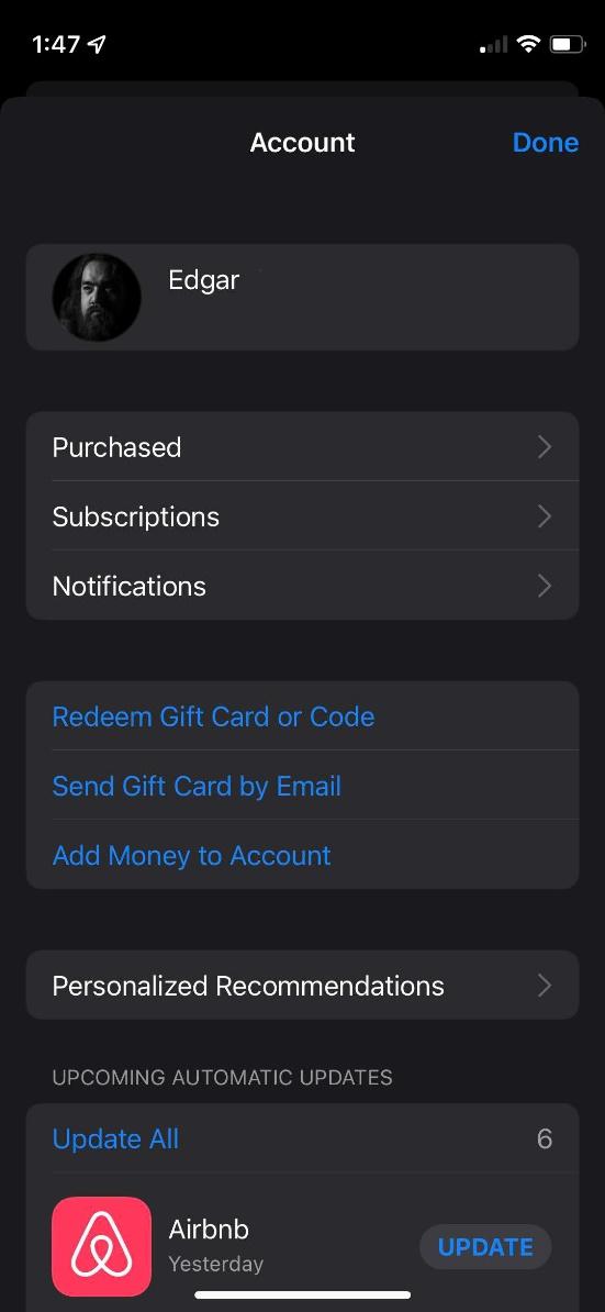 Installer les applications achetées sur iOS 1