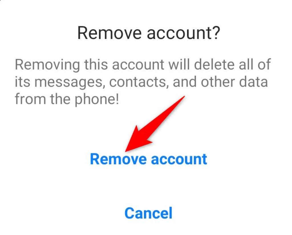 Re-Add Your Google Account to Your Phone