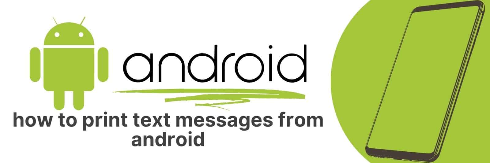 Como imprimir mensagens de texto do Android