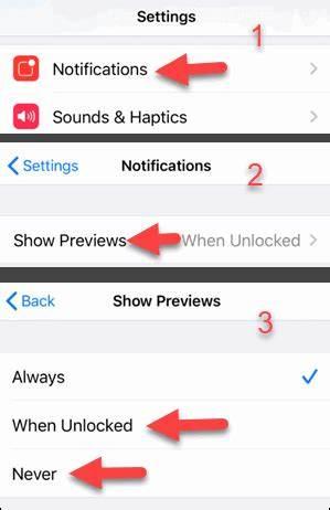 How to Hide Notification Previews