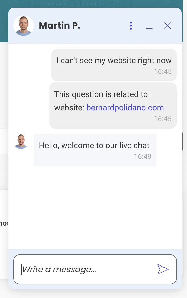 SiteGround Support-Chat
