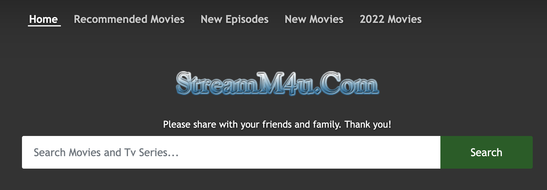 streamM4U - sitios gratuitos de transmisión de películas en línea