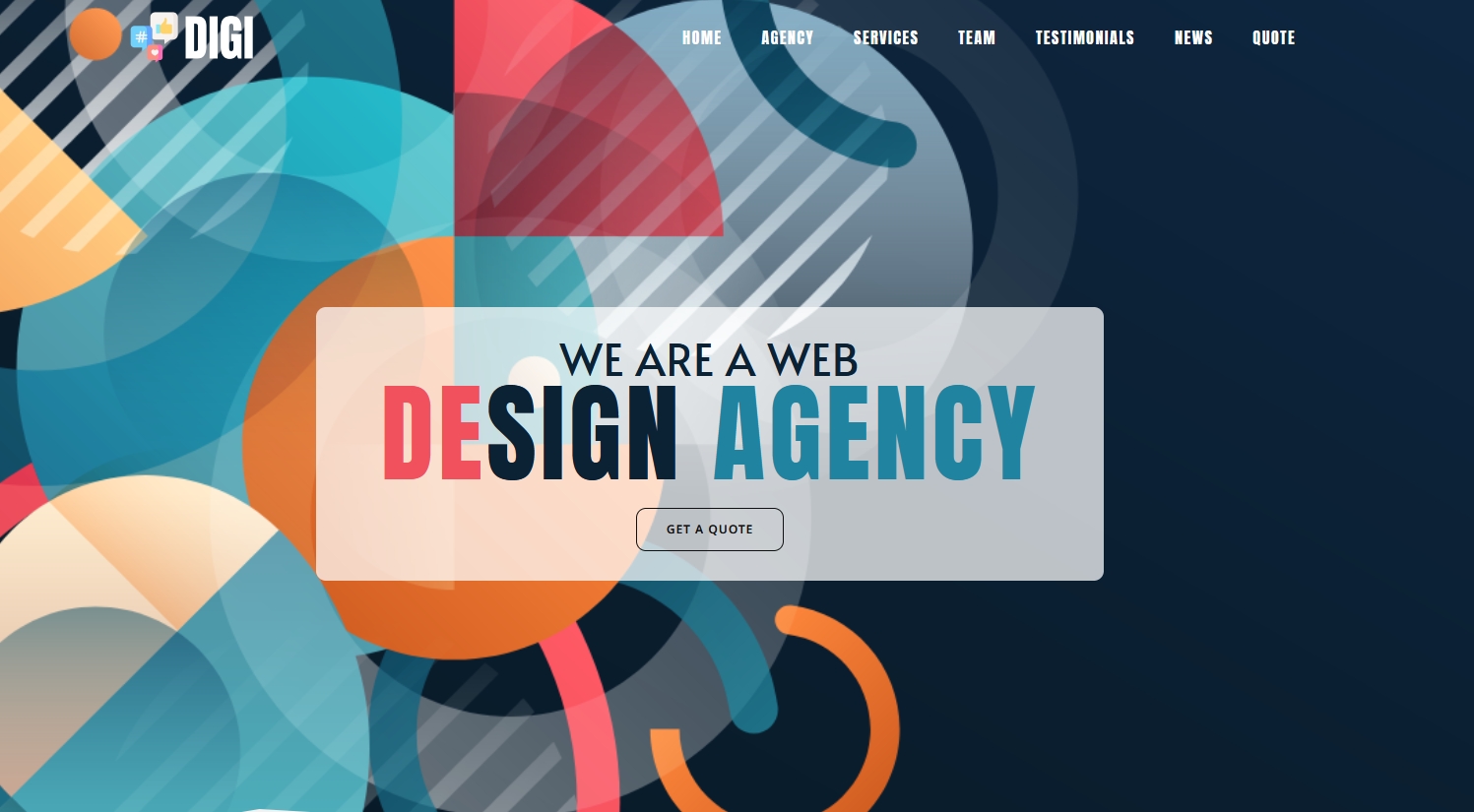 Digital - Designbyrå företag wordpress tema