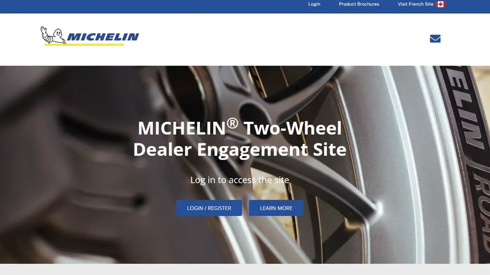 Website zur Kontaktaufnahme mit MICHELIN Zweirad-Händlern