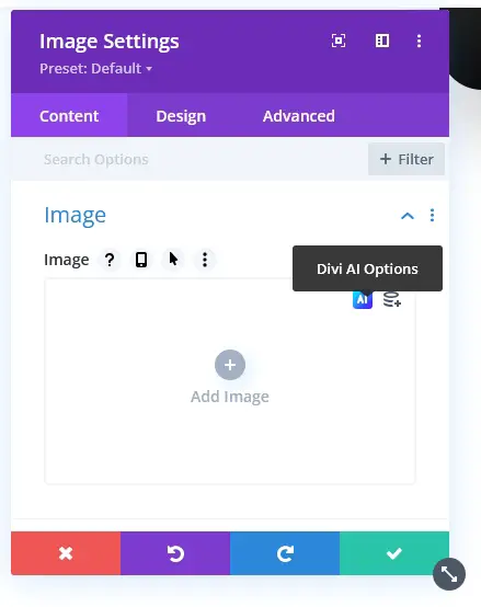 Creating images with Divi AI1