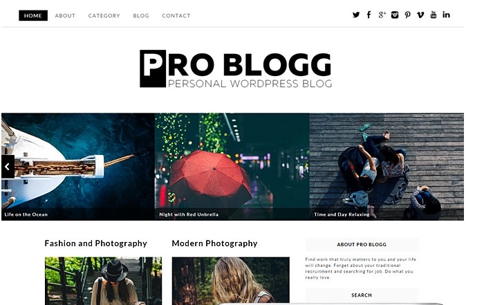 Tema WordPress reattivo gratuito di Problogg