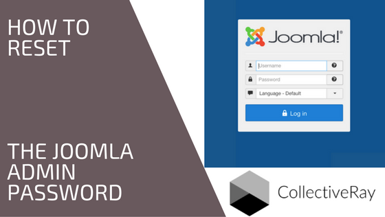 Joomla återställ administratörslösenordet
