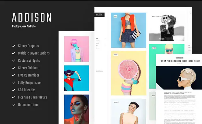 Creative Photographer Portfolio WordPress Theme