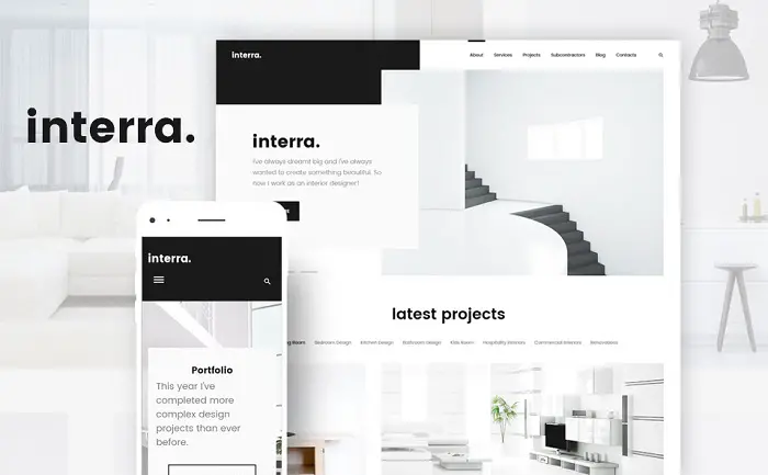 Interior Designer Portfolio WordPress Theme